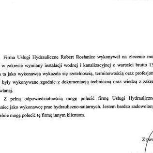 Robert Rosłoniec, Referencje 5